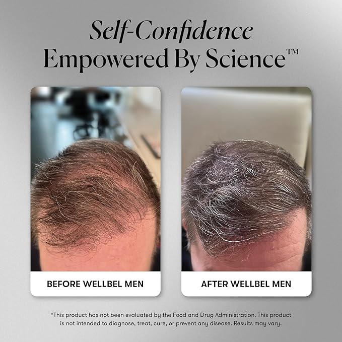 WELLBEL Men Clean Supplement for Hair, Skin, and Nails, Vegan, Gluten Free and Non GMO 90 Count - 3 Pack