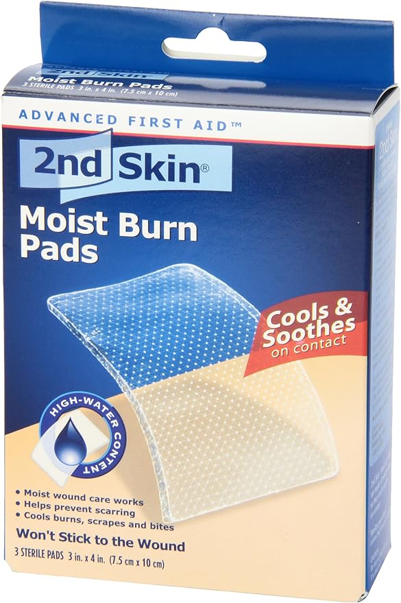 Spenco 2nd Skin Moist Burn Pads, (3 x 4 Inches), 3-Count