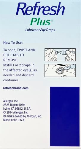 Refresh Plus Lubricant Eye Drops, Preservative-Free, 0.01 Fl 50 Count,
