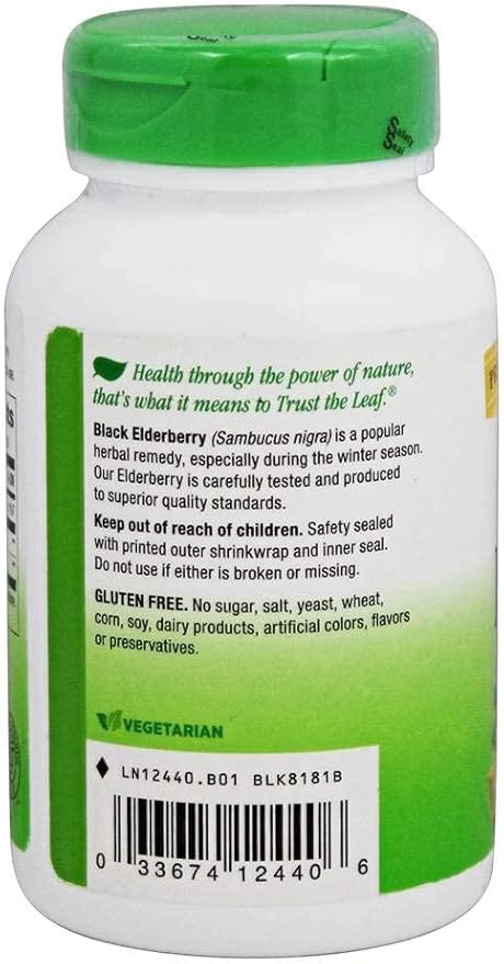 Nature's Way Black Elderberry 100 capsules 3