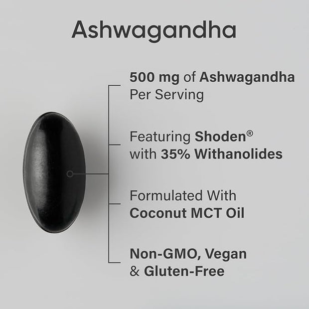 Sports Research® Ashwagandha Softgels with Coconut 60 Count
