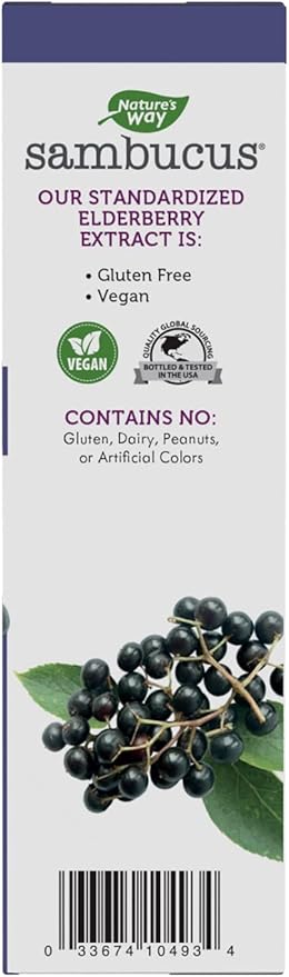Nature's Way Sambucus Elderberry Drops 6400mg of 1 mL, 1 Fl.
