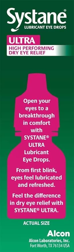 Systane Ultra Lubricant Eye Drops, Artificial 10-mL Each 2)