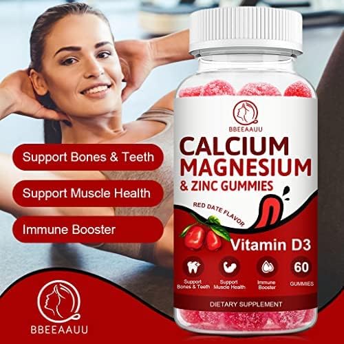 Calcium, Magnesium, Zinc & Vitamin D Gummies 2 Pack 120 Count