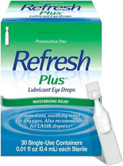 Refresh Plus Lubricant Eye Drops, Preservative 30 Count