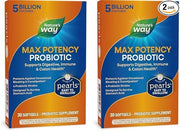 Nature's Way Max Potency Probiotic Pearls 5 Billion 30 Softgels 2)