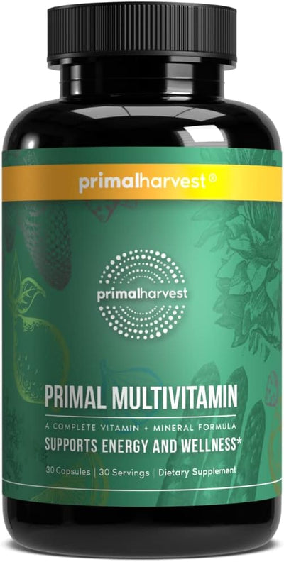 Primal Harvest Multivitamin for Women and B12, B6, B6, Biotin, 30 Capsules