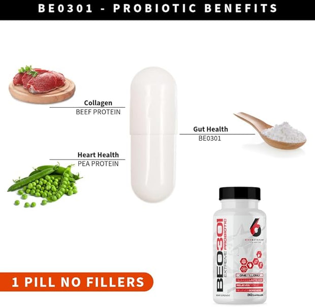 Extreme Probiotics BE0301 15 Billion CFU 10 Strains, 30 Capsules,