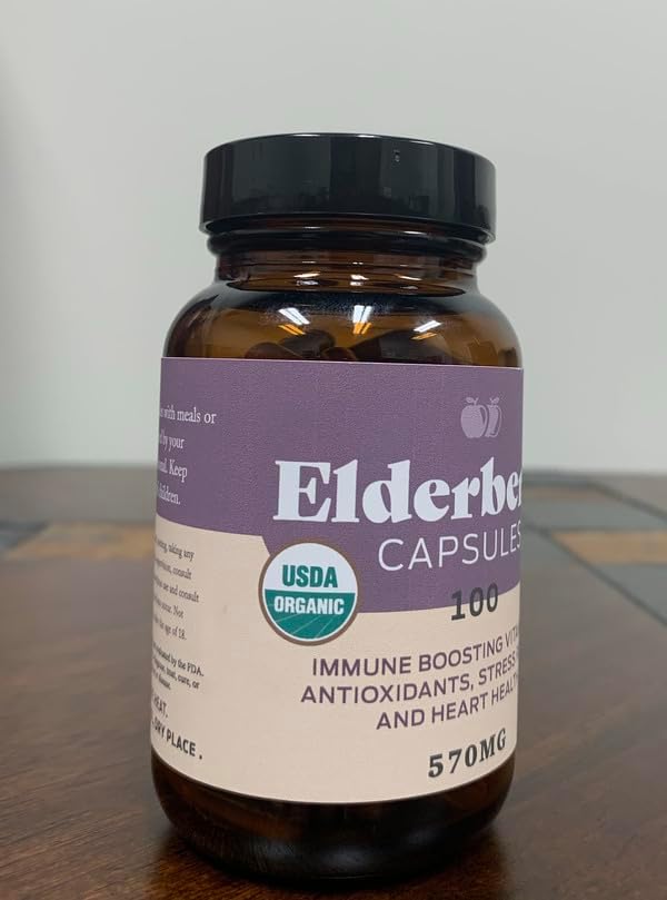 Organic Elderberry Capsules 570 mg