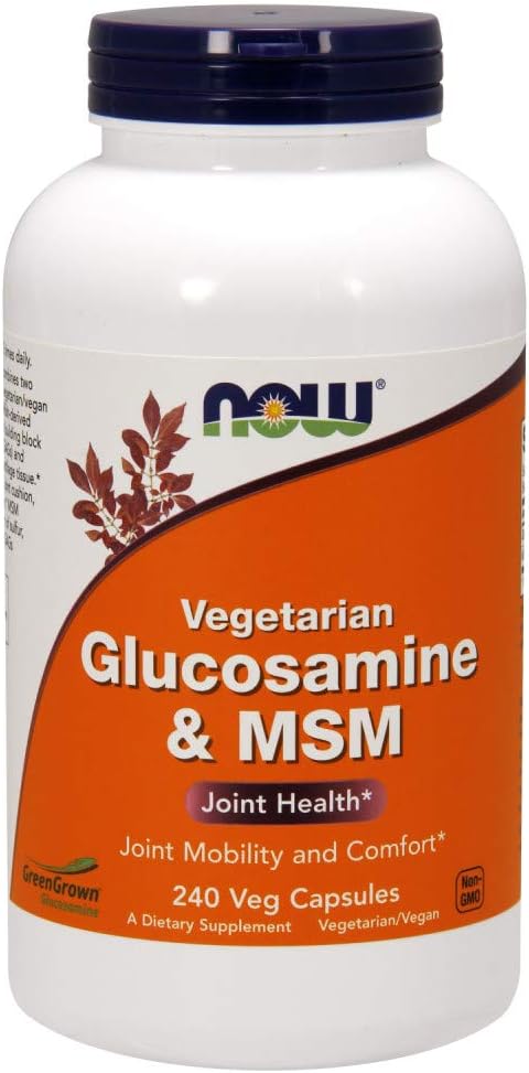NOW Supplements, Glucosamine & MSM (GreenGrown® 240 Veg