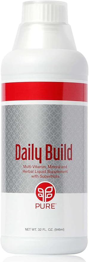 PURE Daily Build Liquid Multivitamin & 1 Bottle 32 Fl (946ml)