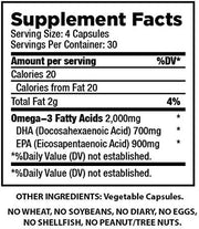 The Very Best Vegan Omega 3 Supplement 120 Capsules 3 Vegetarian