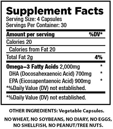 The Very Best Vegan Omega 3 Supplement 120 Capsules 3 Vegetarian
