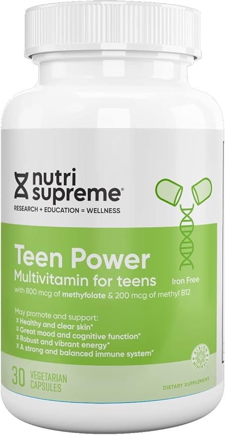 Nutri Supreme Teen Multivitamin for Boys 12-17, Best 30 Capsules
