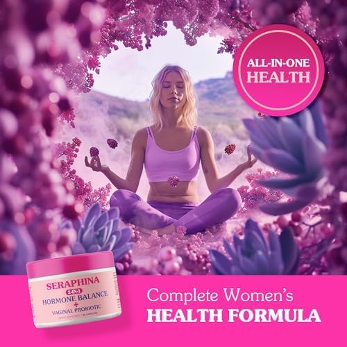 Seraphina Vaginal Probiotics 2-in-1 for Women 90 Capsules 10 Billion 6 Strains (90 Count 1))