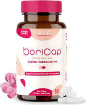 BoriCap - Boric Acid Suppositories 600 mg 30 Capsules