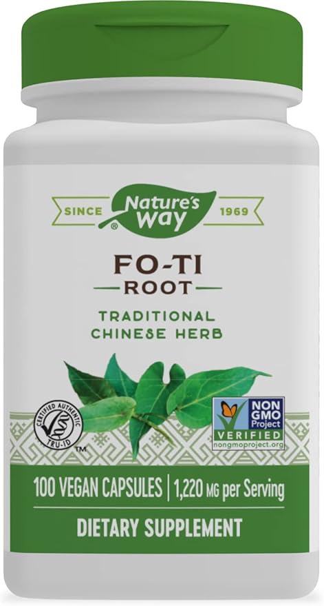 Nature's Way Fo-Ti Root, Traditional Chinese 1,220 mg 100 Vegan
