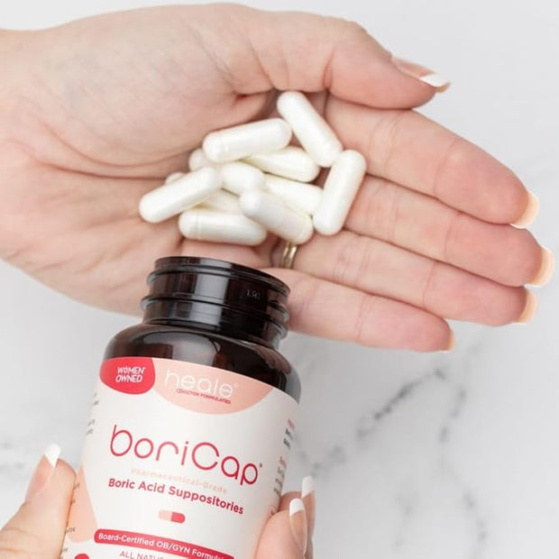 BoriCap - Boric Acid Suppositories 600 mg 60 Capsules
