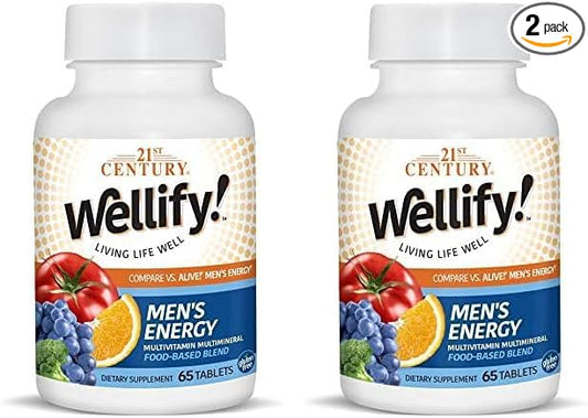 21st Century Wellify Men's Energy Multivitamins 65 Count 2)
