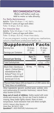 Nature's Way Sambucus Elderberry Drops 6400mg of 1 mL, 1 Fl.