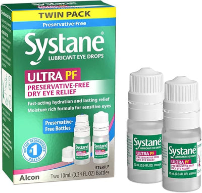 Systane Ultra Multi-Dose Preservative-Free Eye Drops (2x10ml)
