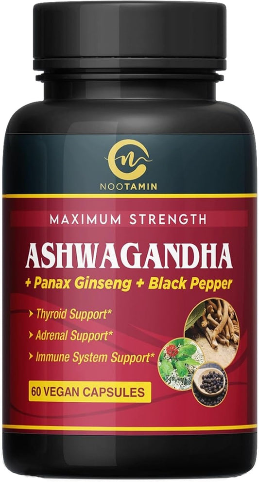 Organic India Ashwagandha Capsules 5700mg 60 Vegan 2 Months