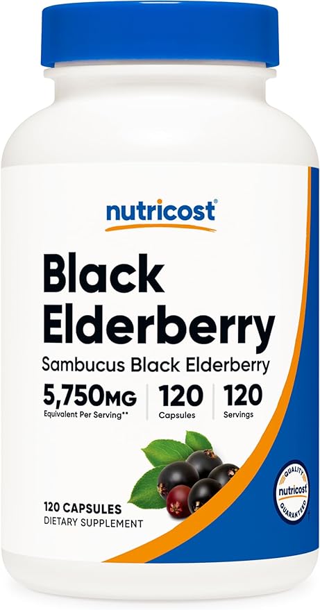 Nutricost Elderberry Capsules 575mg (120 Capsules)