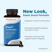 LifeSeasons Prostate Support Supplement - Saw Palmetto, Phytosterol, Zinc, Nettle, Vitamin D-3 & B6 - Promote Healthy Prostate Function & Normal Urinary Flow - Improve Tissue - 60 Softgels (Pack of 2)