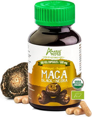 Black Maca Root Capsules l Organic 1500mg per