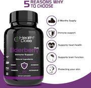 Elderberry Plus With Vitamin C, 120 Capsules 3.