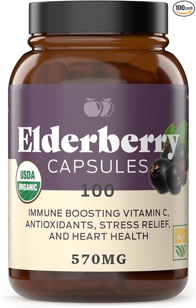 Organic Elderberry Capsules 570 mg