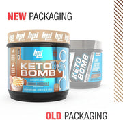 BPI Sports Keto Bomb Coffee Creamer - Supports Energy and Hydration - MCT and Electrolytes - with Calcium - Caramel Macchiato, 18 Servings