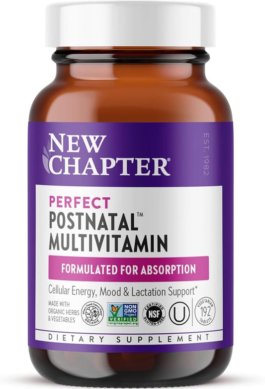 New Chapter, Postnatal Vitamins Lactation Supplement, D3 + 192 Count