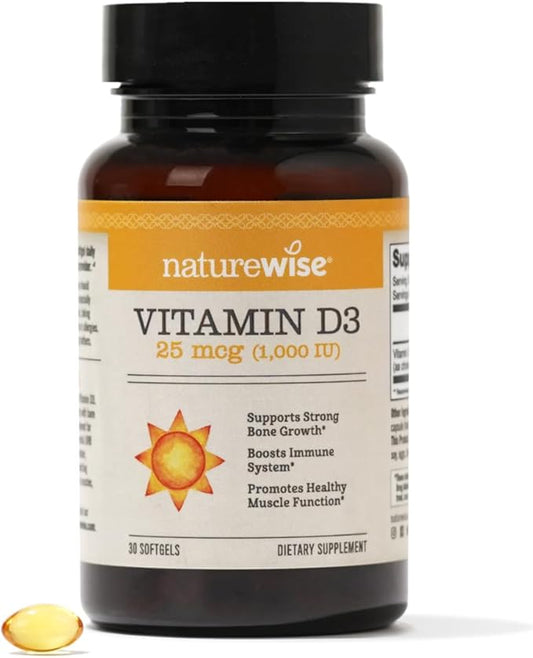 NatureWise Vitamin D3 1000iu (25 mcg) 1 Month 30 Count
