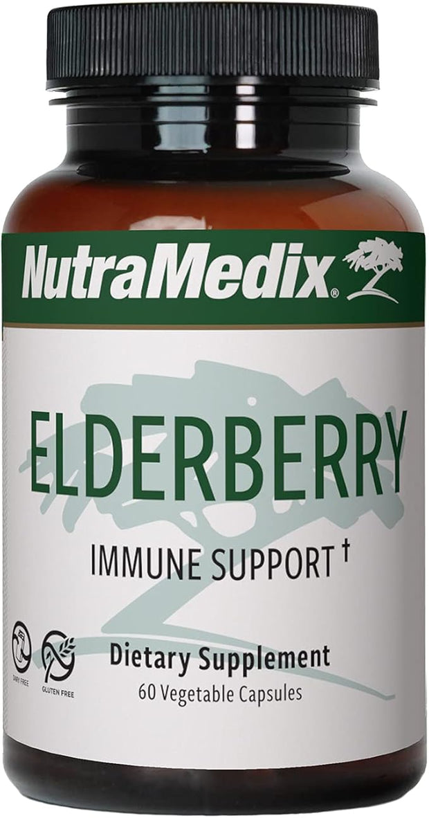 NutraMedix Elderberry Antioxidants Supplement Capsules 500mg (60 Capsules)