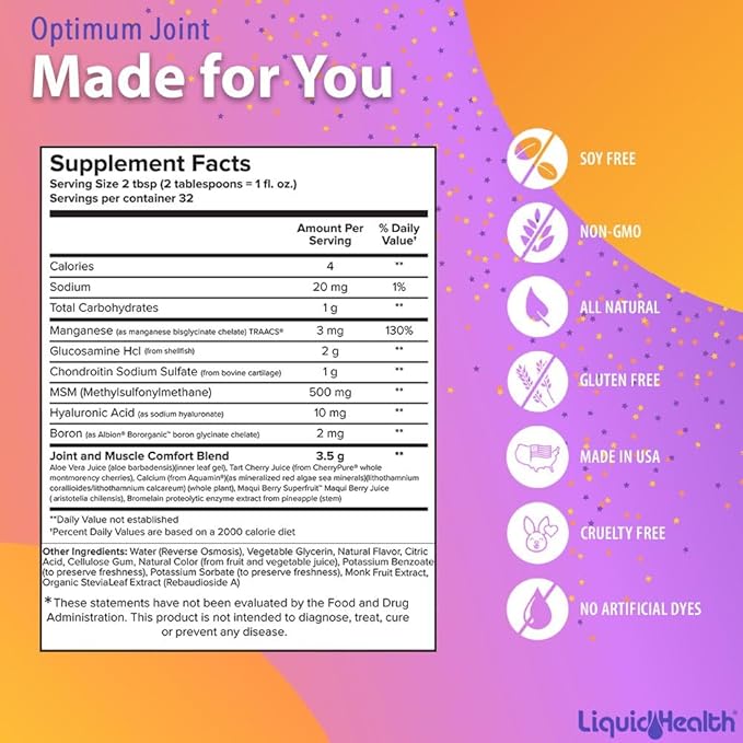 LIQUIDHEALTH Optimum Joint Support Liquid Multivitamin (3pack)