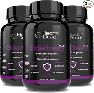 Elderberry Plus With Vitamin C, 120 Capsules 3.