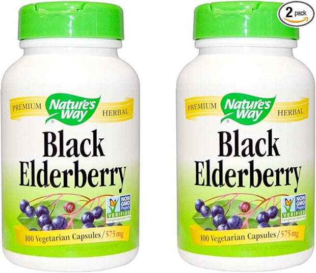 Nature's Way Black Elderberry, 1150mg per 100 Capsules 2)