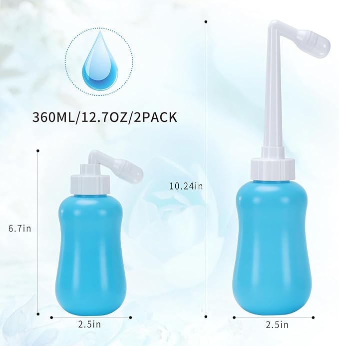 Peri Bottle for Postpartum Care, Postpartum 12oz, Blue