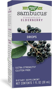 Nature's Way Sambucus Elderberry Drops 6400mg of 1 mL, 1 Fl.