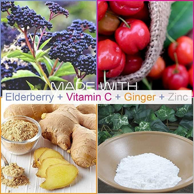 (3 Pack) Smarter Elderberry Capsules + 180 Vegan