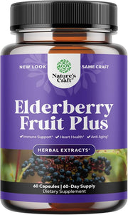 Black Elderberry Capsules Antioxidant Supplement