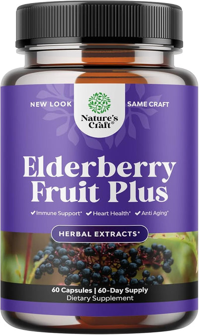 Black Elderberry Capsules Antioxidant Supplement