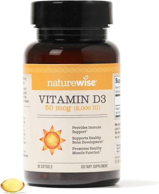 NatureWise Vitamin D3 2000iu (50 mcg) 30 Count,