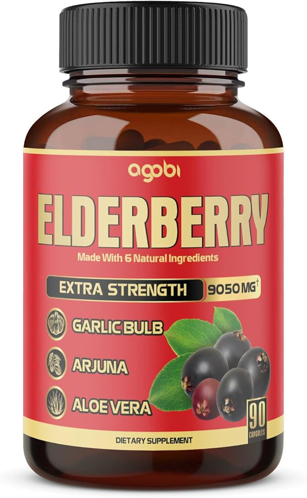 agobi Maximum Strength Elderberry Capsules 9050 mg 3 Months
