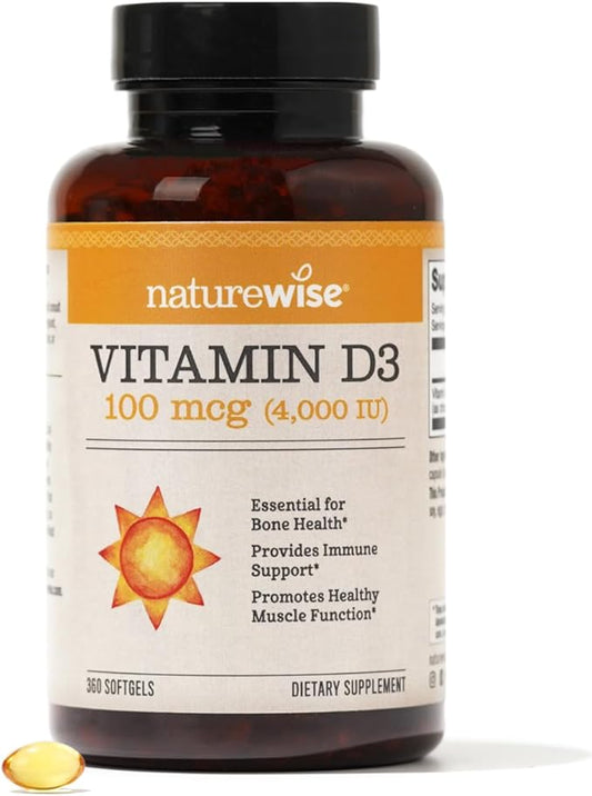 NatureWise Vitamin D3 4000iu (100 mcg) 360 Count