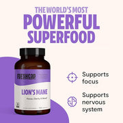 FreshCap Lions Mane Supplement Capsules (120ct)