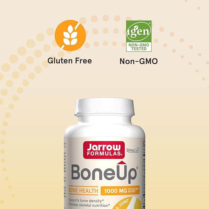 Jarrow Formulas BoneUp 120 Capsules 60 Servings D3, K2 K2 (as MK-7) & 1000 mg