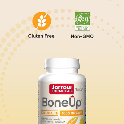 Jarrow Formulas BoneUp 120 Capsules 60 Servings D3, K2 K2 (as MK-7) & 1000 mg