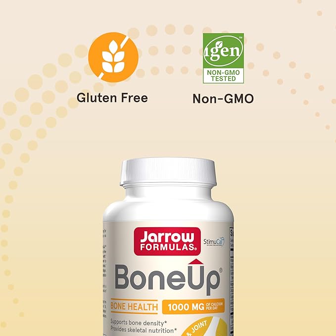 Jarrow Formulas BoneUp 240 Capsules 120 Servings D3, K2 K2 (as MK-7) & 1000 mg
